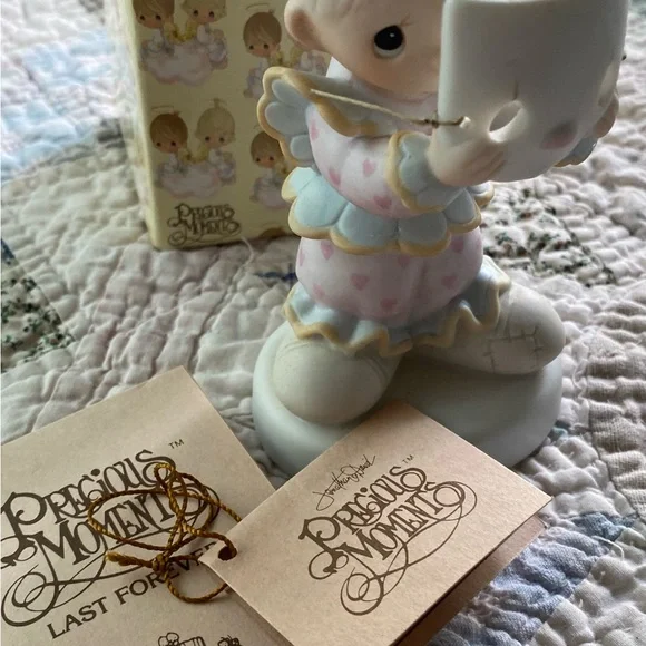 Enesco Boy Clown Figurine with Mask - Picture 2 of 3